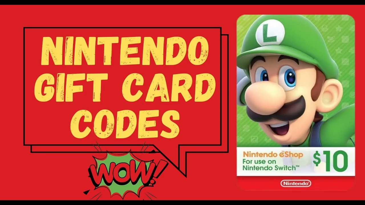 Nintendo Gift Card Giveaway – Win Free Codes Daily!