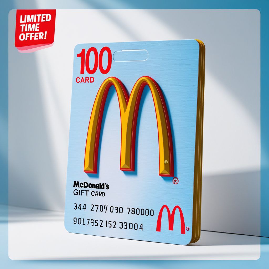 🍔 McDonald’s Gift Card Code Generator (2025) – 100% Working & Legit Methods